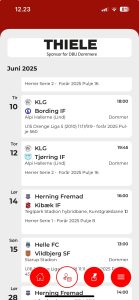 Kampprogram i DBU-app