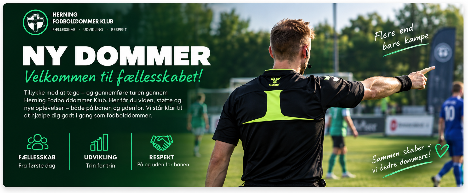 Ny dommer – Herning Fodbolddommer Klub