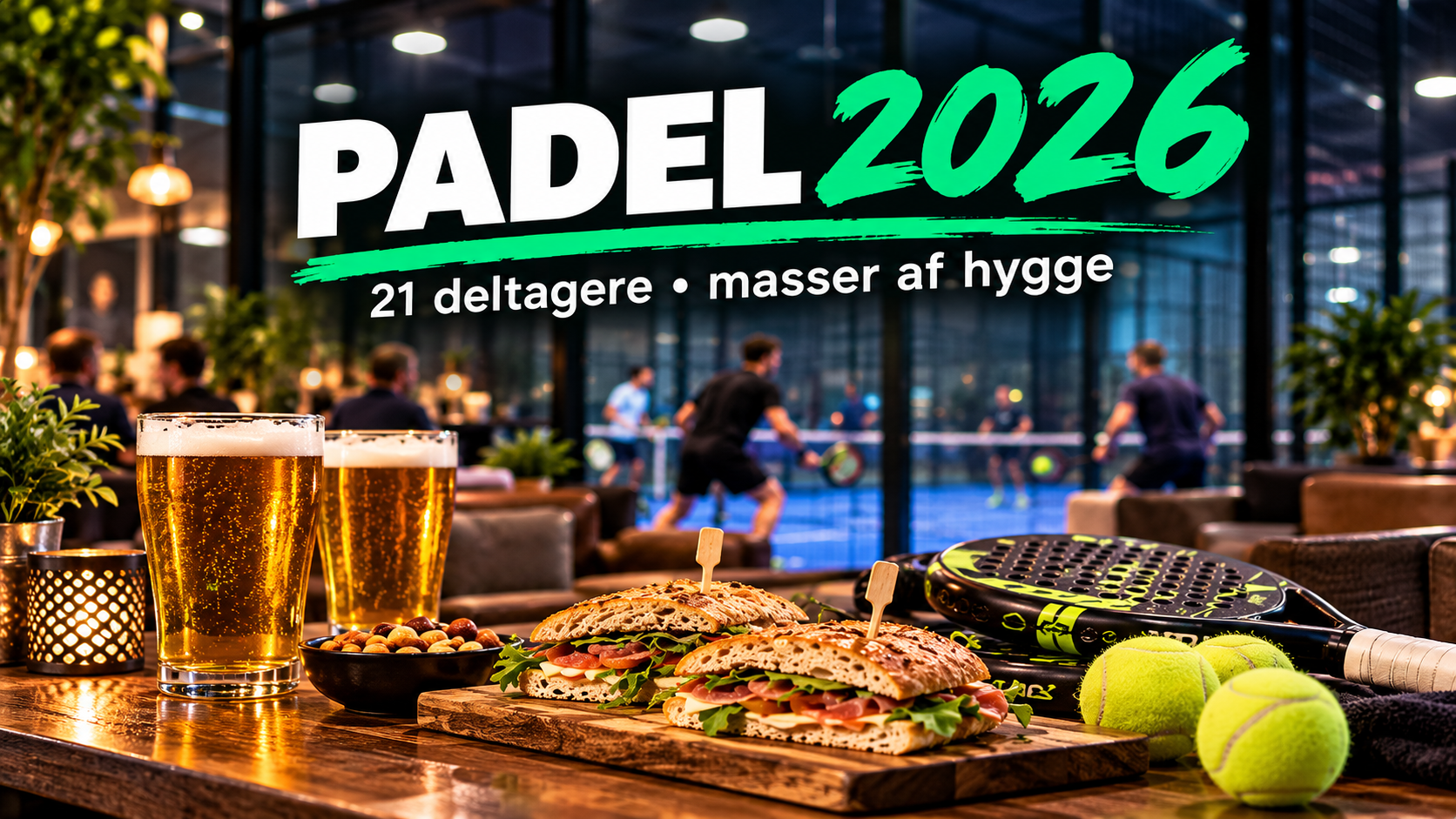 Billeder fra padelhygge 2026